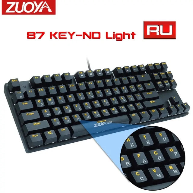 RGB Mix Backlit Wired Gaming Mechanical Keyboard